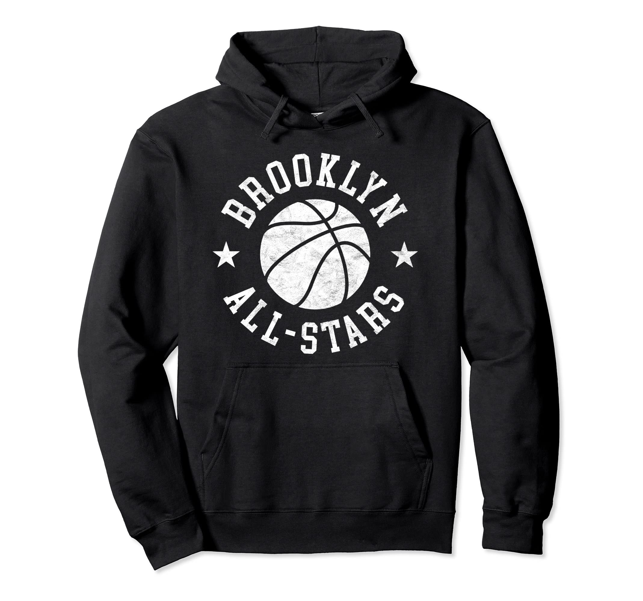 Brooklyn All Stars Distressed 80S Hoodie - Casual Everyday Wear Unisex - T-Shirt, Sweatshirt, Hoodie