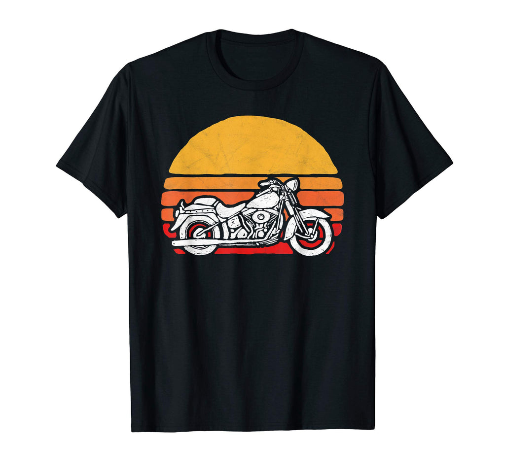 Motorcycle Eighties Sun Minimalist T-Shirt - Casual Everyday Wear Unisex - T-Shirt, Sweatshirt, Hoodie