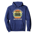 1986 40 Years Being Awesome Birthday 40Th Hoodie - Graphic Print Unisex - T-Shirt, Sweatshirt, Hoodie