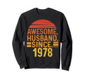 Awesome Husband Since 1978 Wedding Sweatshirt - Unique Graphic Men Women - T-Shirt, Sweatshirt, Hoodie