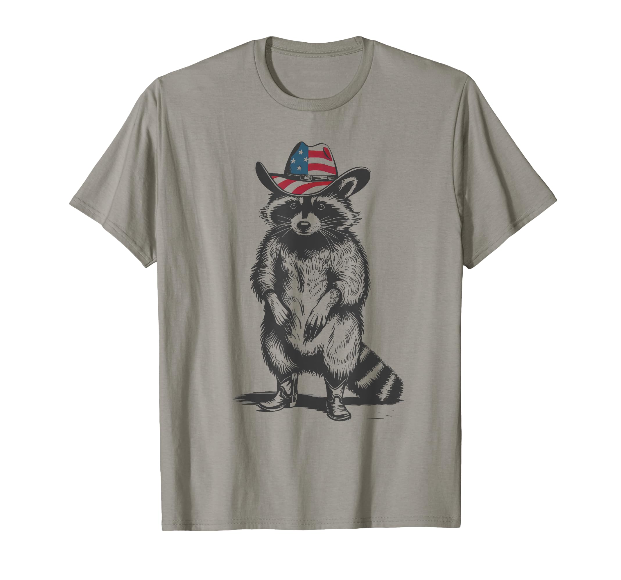 Racoon Trash Panda Cowboy Western T-Shirt - Aesthetic Graphic Unisex - T-Shirt, Sweatshirt, Hoodie