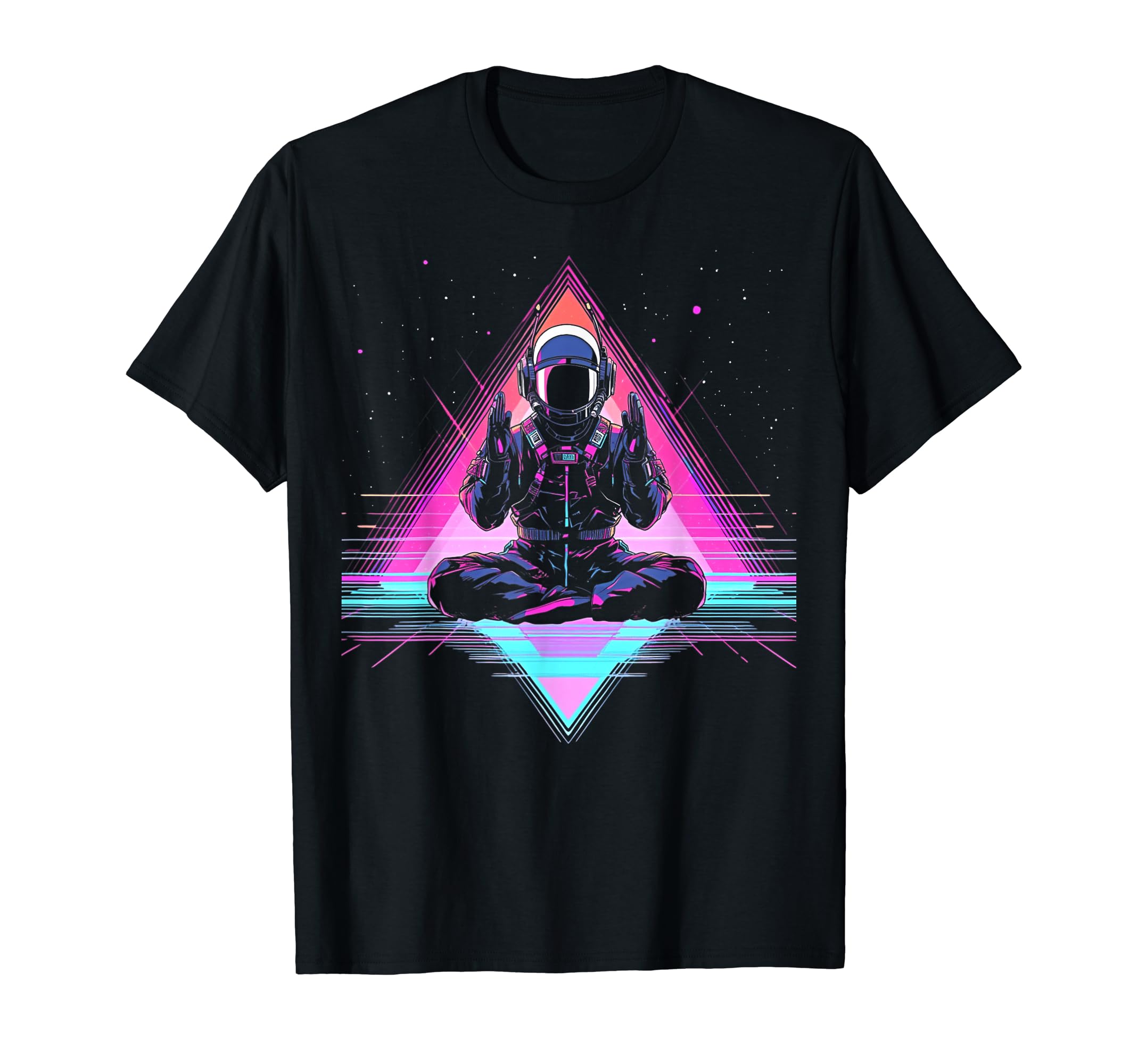 Synthwave Astronaut Cyberpunk 80S Sci Fi 64 T-Shirt - Graphic Print Unisex - T-Shirt, Sweatshirt, Hoodie