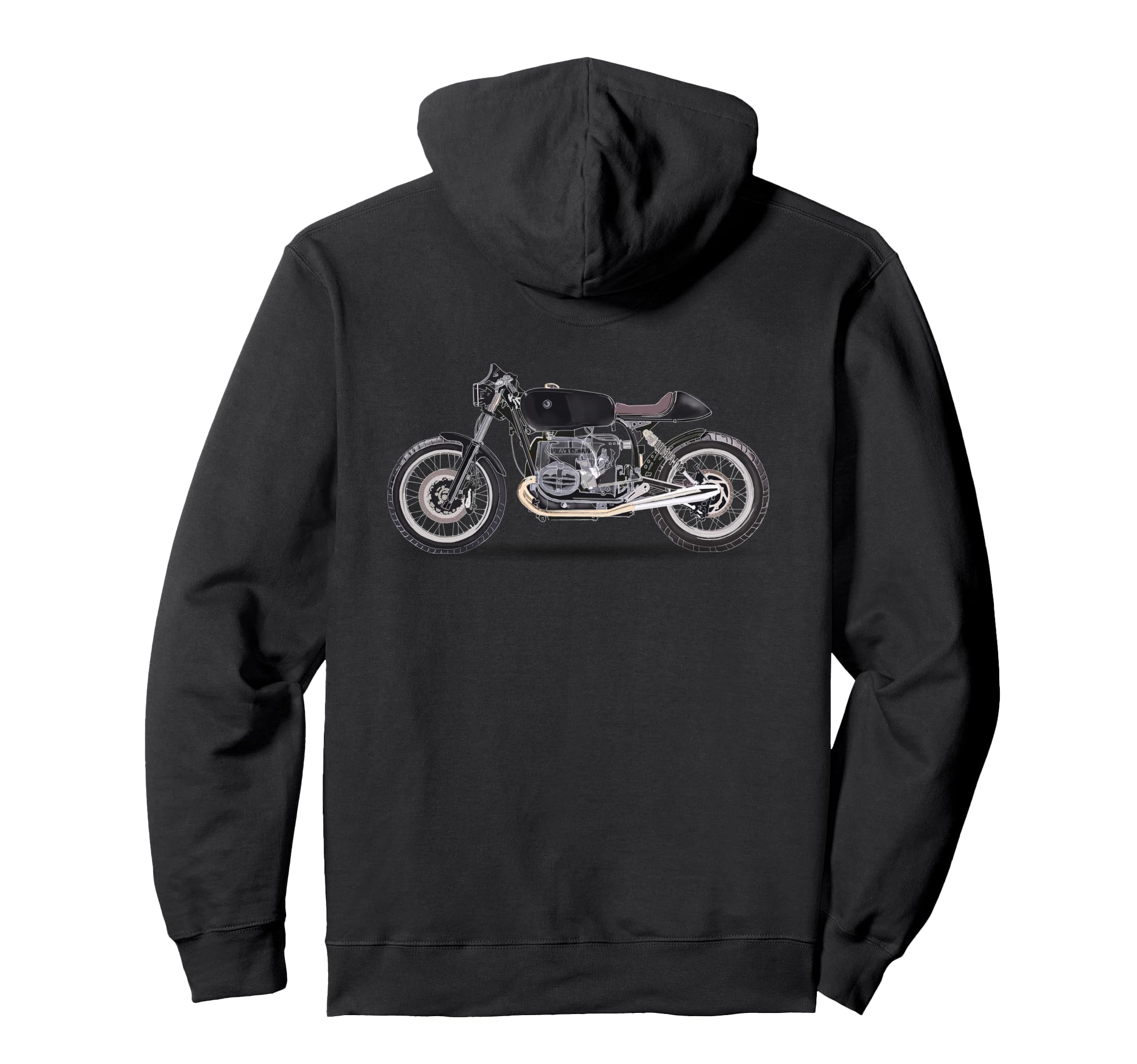 Custom Cafe Racer Hoodie - Unique Graphic Unisex - T-Shirt, Sweatshirt, Hoodie