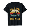 Wild Like West Funny Rodeo Cowboy T-Shirt - Aesthetic Graphic Men Women - T-Shirt, Sweatshirt, Hoodie