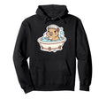 Capybara Bubble Bath Self Care Pamper Hoodie - Minimalist Print Unisex - T-Shirt, Sweatshirt, Hoodie