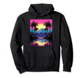 Vaporwave Aesthetic Sunset Mountains Hoodie - Trendy Graphic Men Women - T-Shirt, Sweatshirt, Hoodie