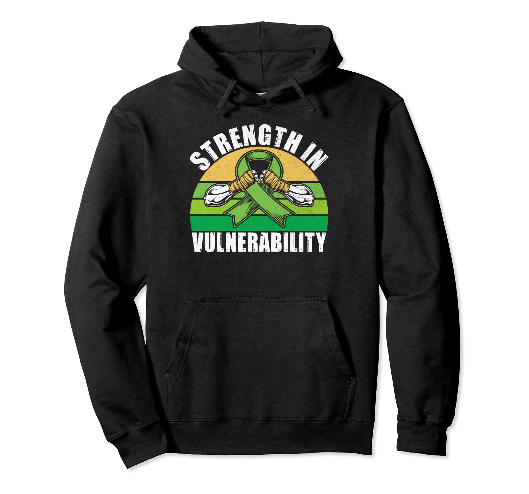 Strength Vulnerability Mental Health Hoodie - Streetwear Style Unisex - T-Shirt, Sweatshirt, Hoodie