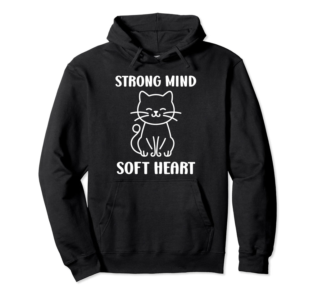 Funny Animal Strong Mind Soft Head Hoodie - Aesthetic Graphic Unisex - T-Shirt, Sweatshirt, Hoodie