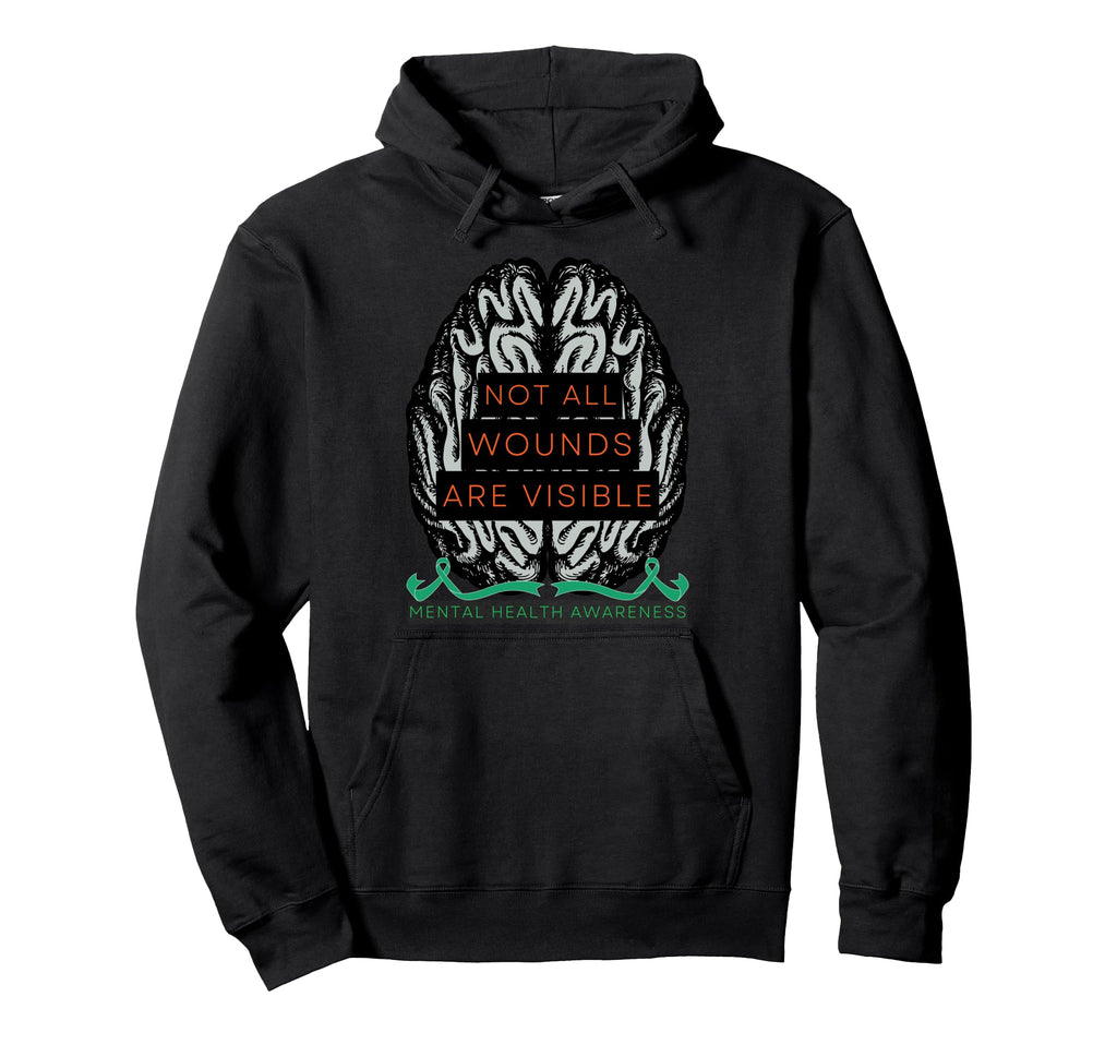 Not All Wounds Are Visible Promoting Hoodie - Trendy Graphic for Adults - T-Shirt, Sweatshirt, Hoodie