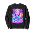 80S Synthwave Sweatshirt - Unique Graphic Men Women - T-Shirt, Sweatshirt, Hoodie