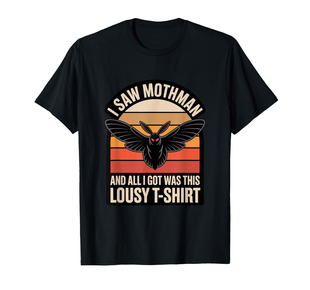Moth Mann Cryptid Anti Social Butterfly T-Shirt - Custom Art Print Unisex - T-Shirt, Sweatshirt, Hoodie