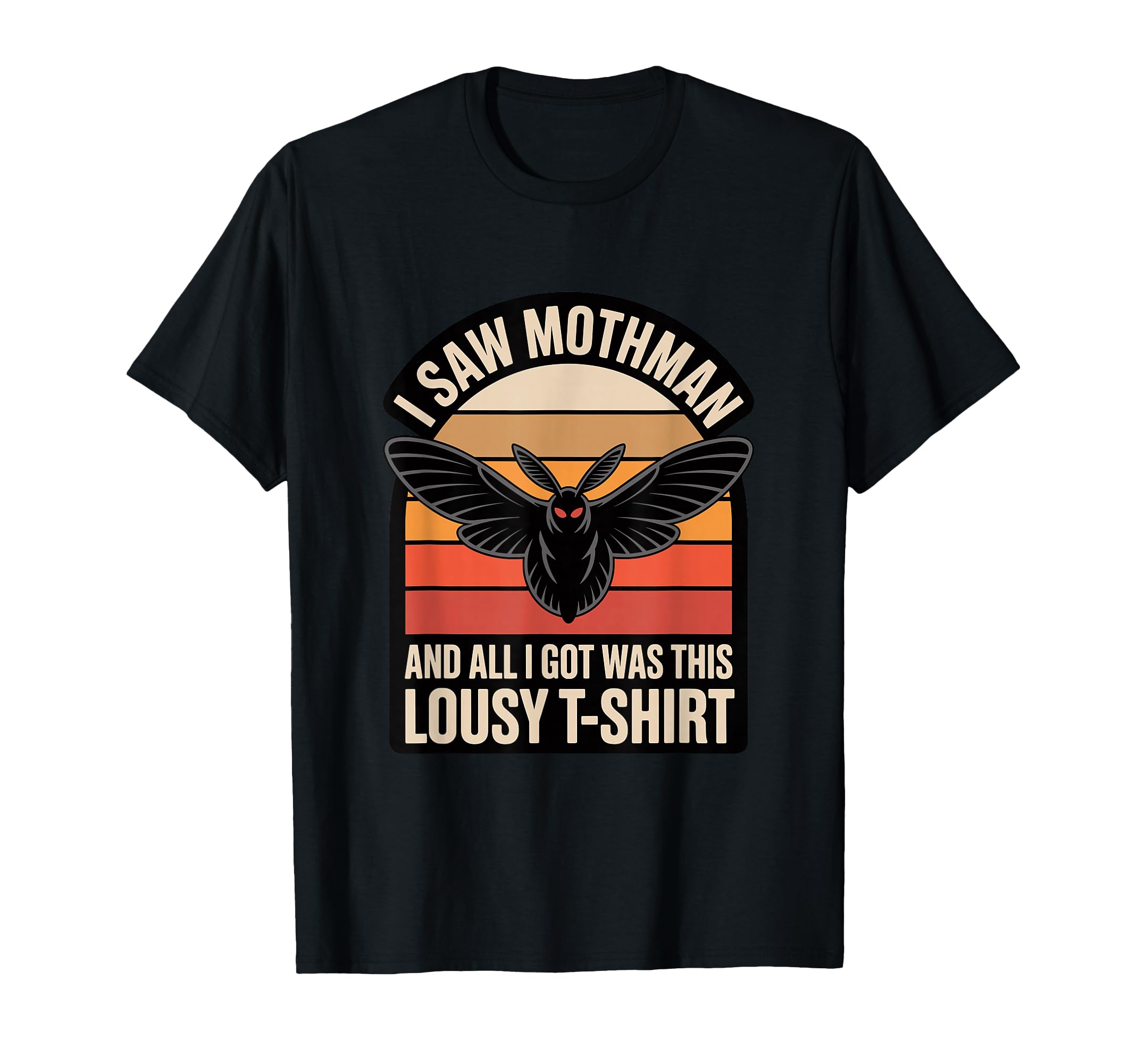 Moth Mann Cryptid Anti Social Butterfly T-Shirt - Custom Art Print Unisex - T-Shirt, Sweatshirt, Hoodie