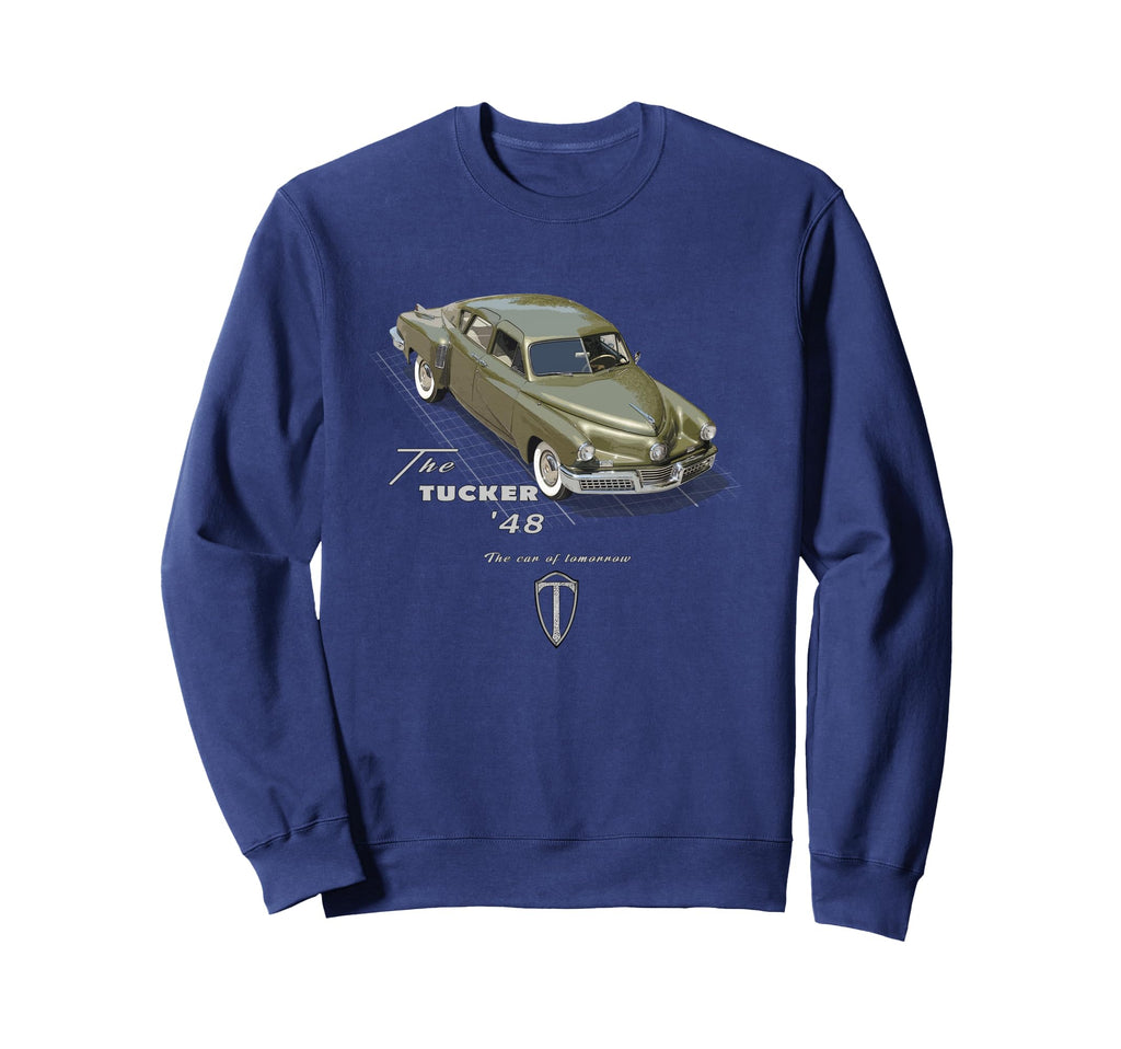 Tucker 48 American Car Legend Sweatshirt - Novelty Apparel for Adults - T-Shirt, Sweatshirt, Hoodie
