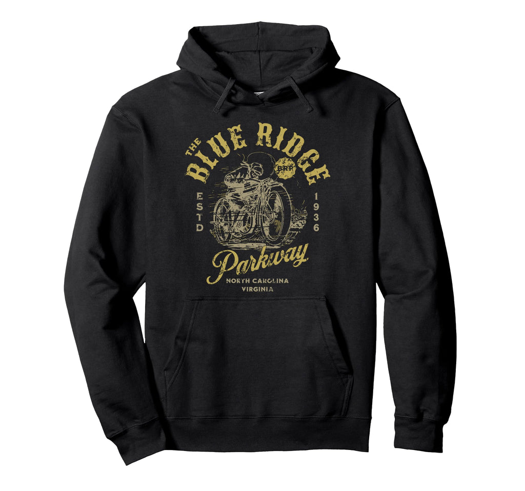 Blue Ridge Parkway Motorcycle Hoodie - Aesthetic Graphic for Adults - T-Shirt, Sweatshirt, Hoodie