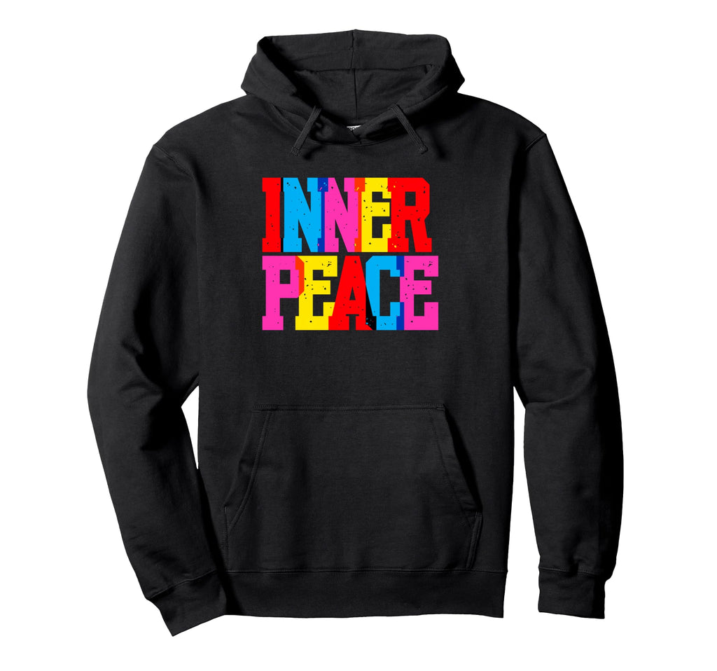 Inner Peace Colorful Typography Hoodie - Graphic Print for Adults - T-Shirt, Sweatshirt, Hoodie