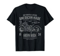 American Motorcycle Distressed T-Shirt - Custom Art Print Men Women - T-Shirt, Sweatshirt, Hoodie