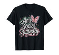 Anti Social Butterfly T-Shirt - Custom Art Print for Adults - T-Shirt, Sweatshirt, Hoodie