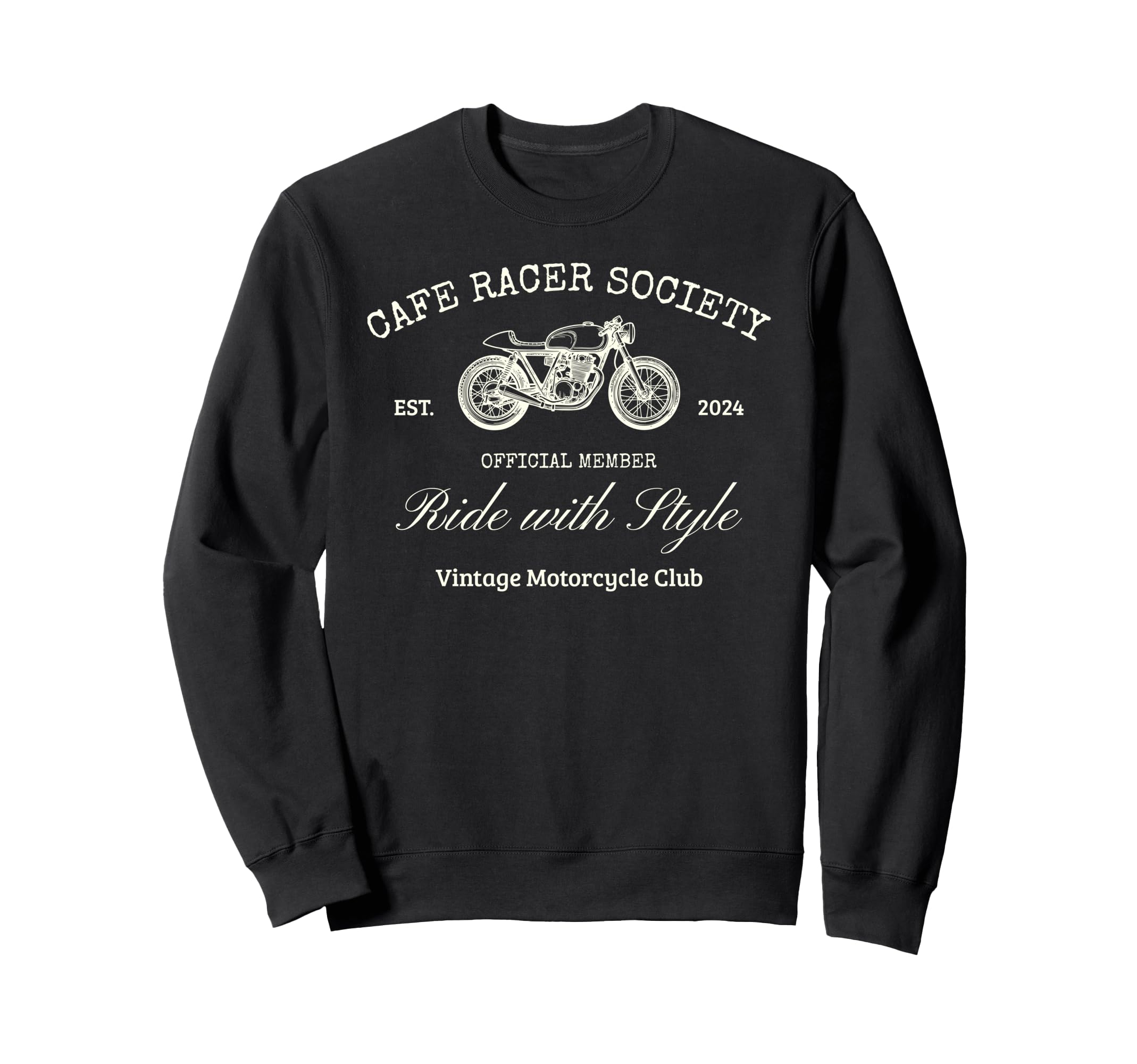 Motorcycle Club Cafe Racer Sweatshirt - Casual Everyday Wear Unisex - T-Shirt, Sweatshirt, Hoodie