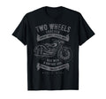 Two Wheels Forever Motorcycle T-Shirt - Fun Novelty Design for Adults - T-Shirt, Sweatshirt, Hoodie