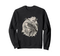 Romantic Botanical Sketch Bird Sweatshirt - Aesthetic Graphic Men Women - T-Shirt, Sweatshirt, Hoodie