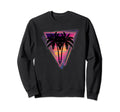 Synthwave Vaporwave Triangle Sweatshirt - Casual Everyday Wear Men Women - T-Shirt, Sweatshirt, Hoodie