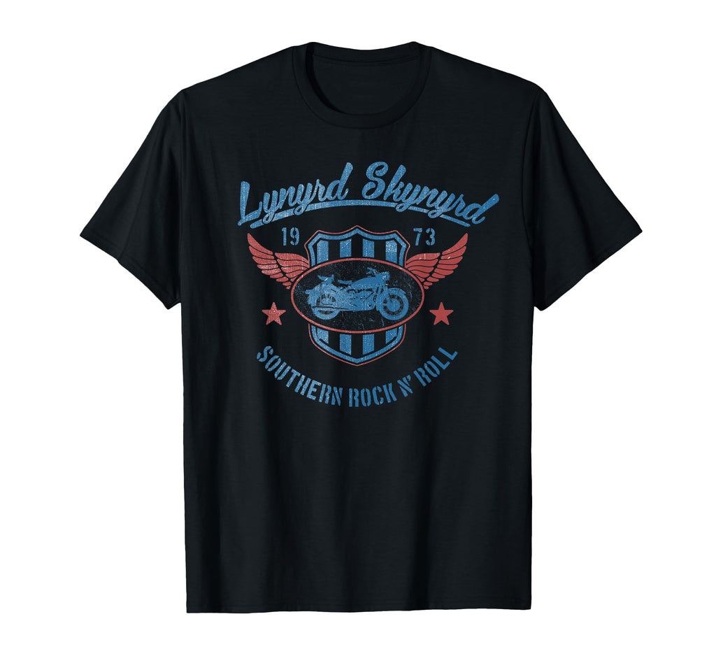 Lynyrd Skynyrd Motorcycle Crest 1970S T-Shirt - Fun Novelty Design Unisex - T-Shirt, Sweatshirt, Hoodie
