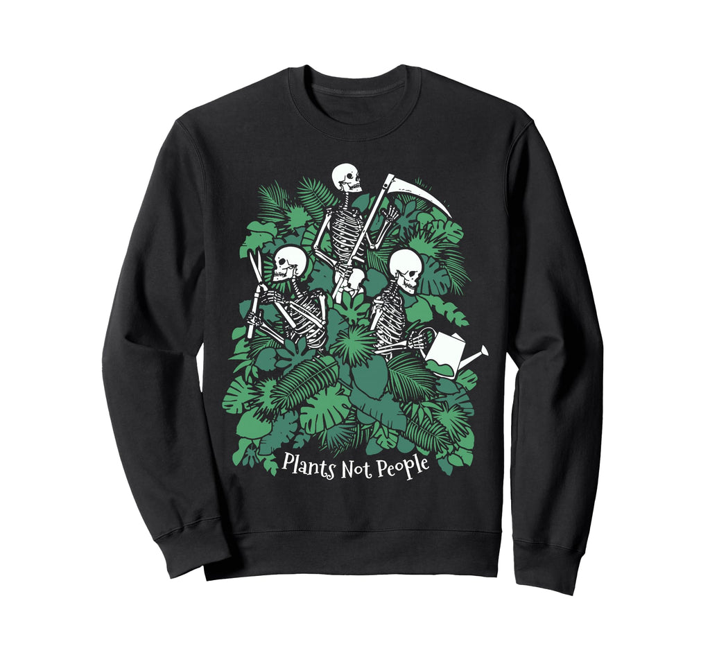 Plants Not People Introvert Goth Sweatshirt - Streetwear Style for Adults - T-Shirt, Sweatshirt, Hoodie