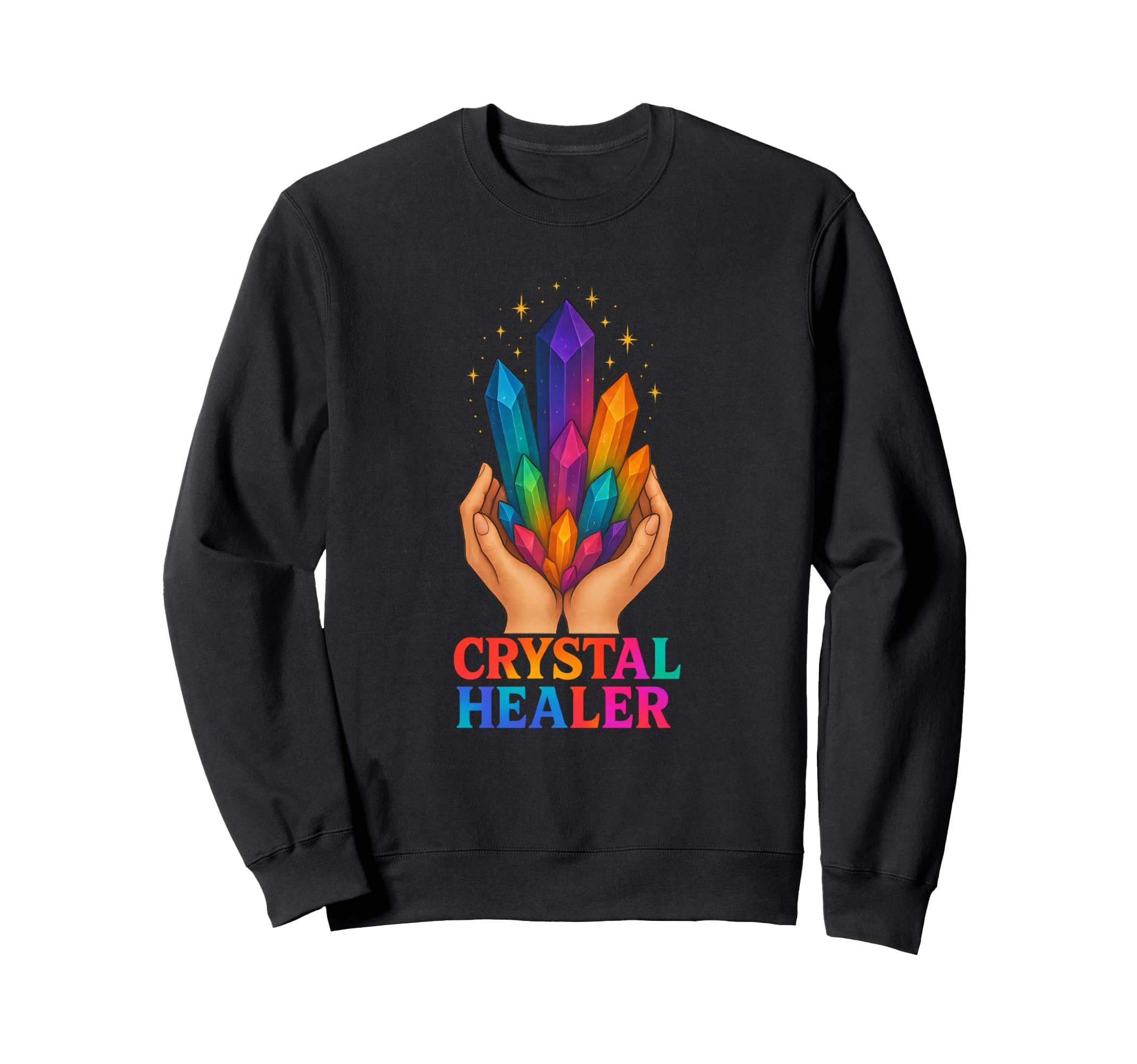 Crystal Healer Mystic Intuitive Sweatshirt - Aesthetic Graphic Unisex - T-Shirt, Sweatshirt, Hoodie