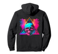 Skull Vaporwave Retrowave Aesthetic Hoodie - Streetwear Style for Adults - T-Shirt, Sweatshirt, Hoodie