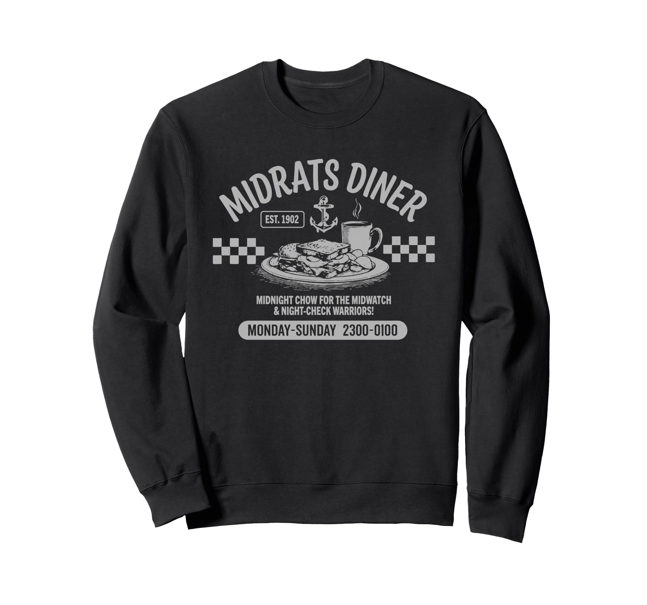 Midrats Diner Funny Sailor Sweatshirt - Trendy Graphic Unisex - T-Shirt, Sweatshirt, Hoodie
