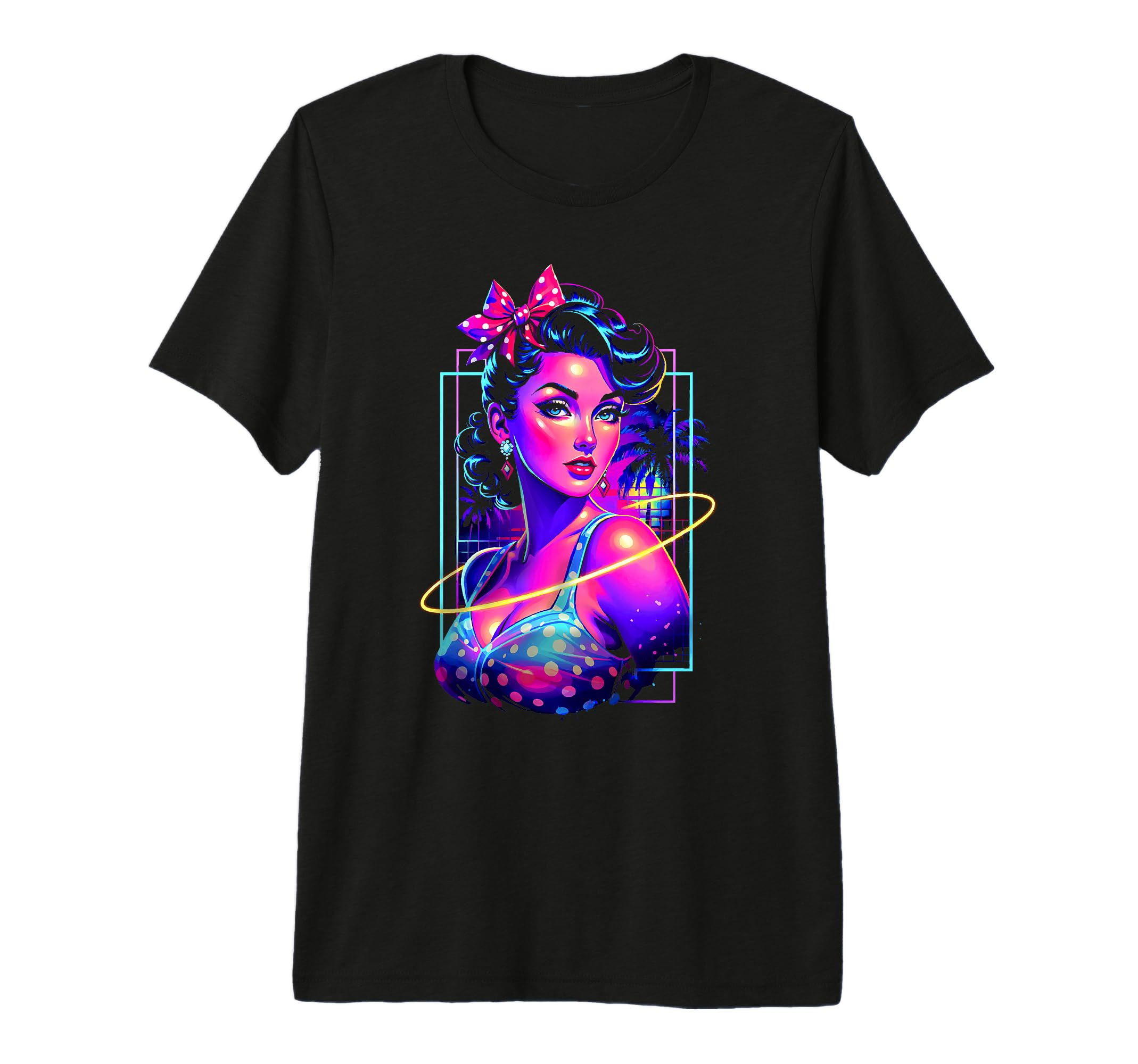 Hot Pinup Pop Art 50S Punk Vaporwave T-Shirt - Aesthetic Graphic Unisex - T-Shirt, Sweatshirt, Hoodie
