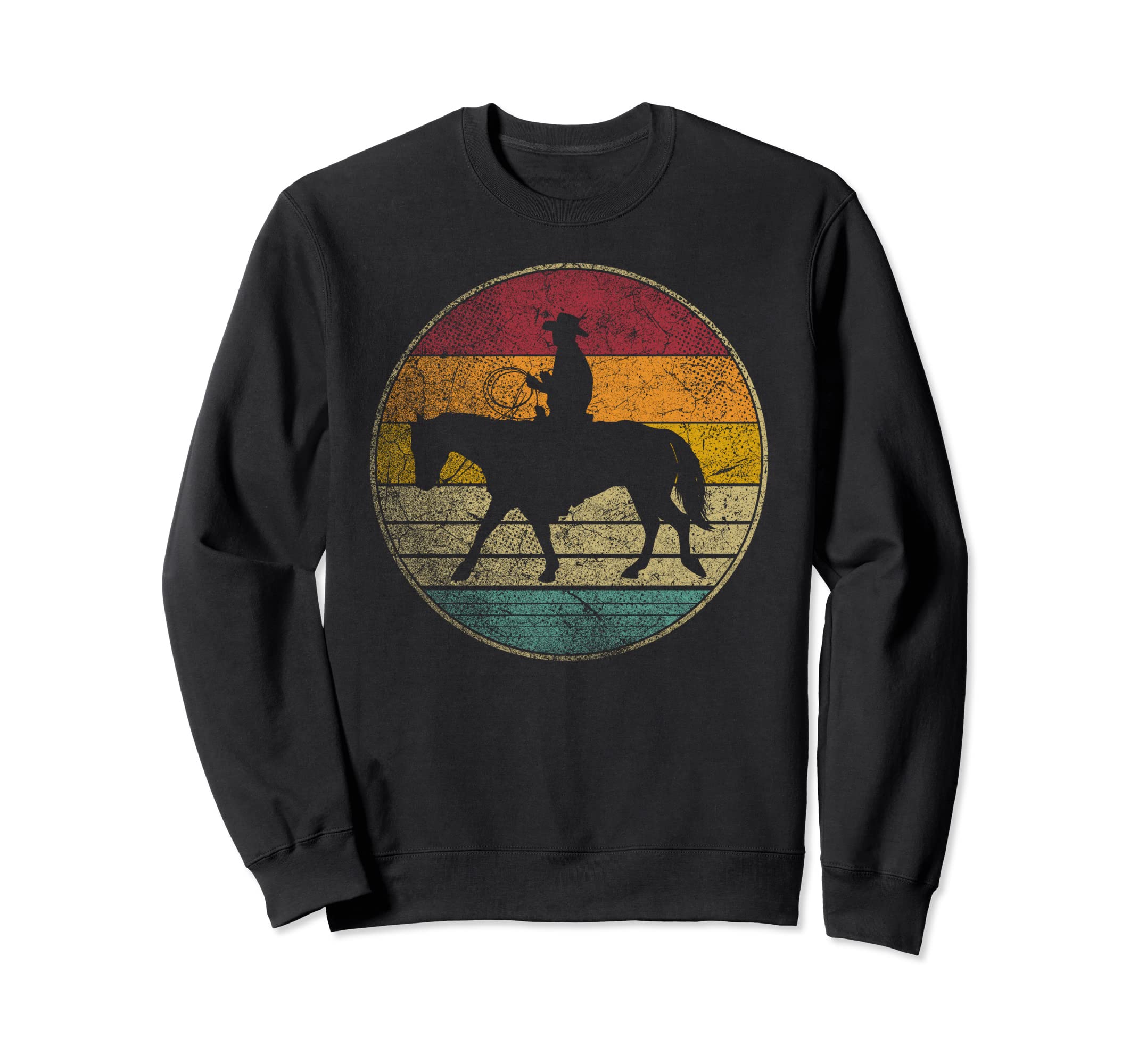 Cowboy Ranch Rodeo Horse Gift Western Sweatshirt - Minimalist Print Unisex - T-Shirt, Sweatshirt, Hoodie