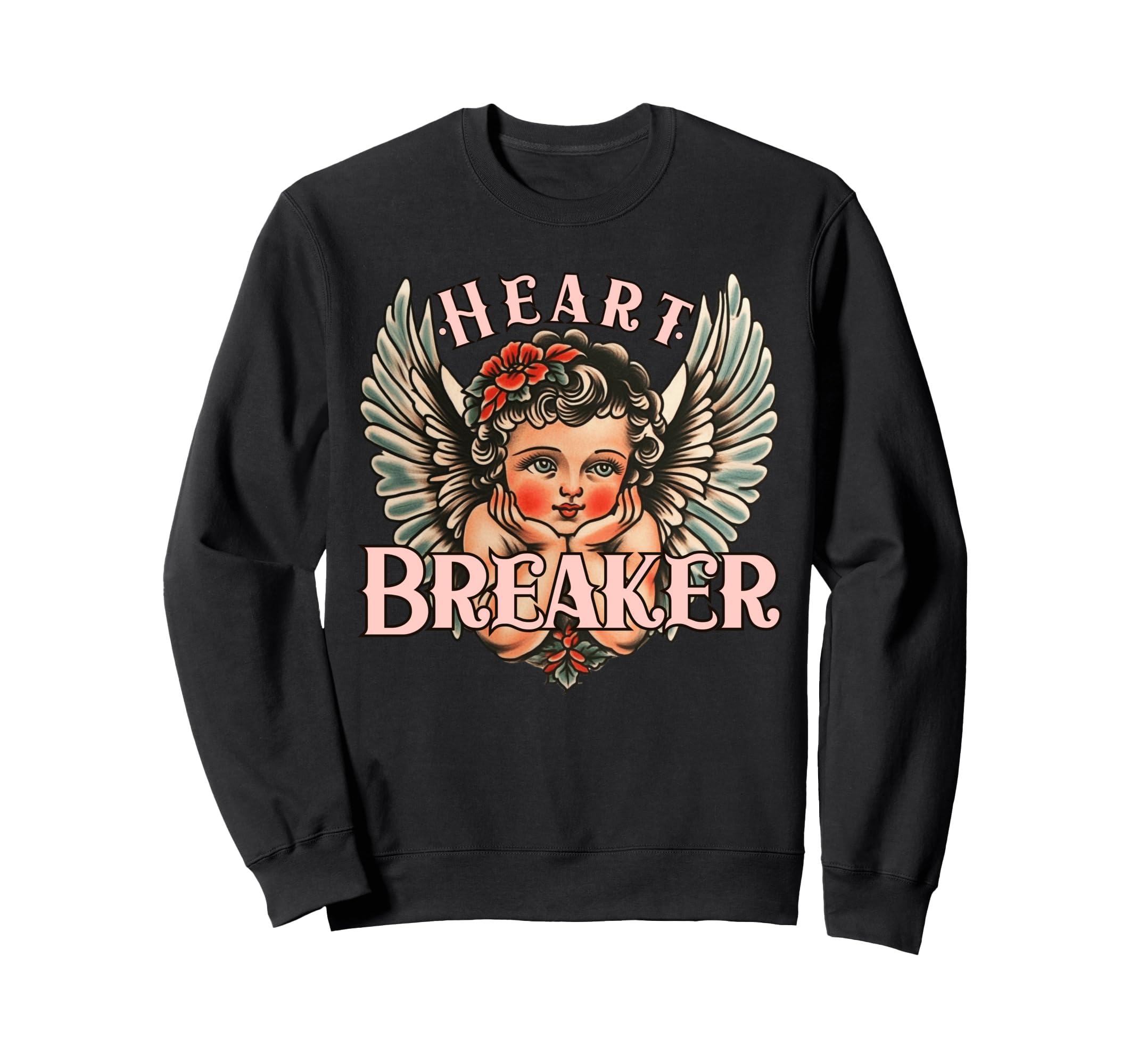 Valentines Heart Breaker Cupid Flash Sweatshirt - Minimalist Print Unisex - T-Shirt, Sweatshirt, Hoodie