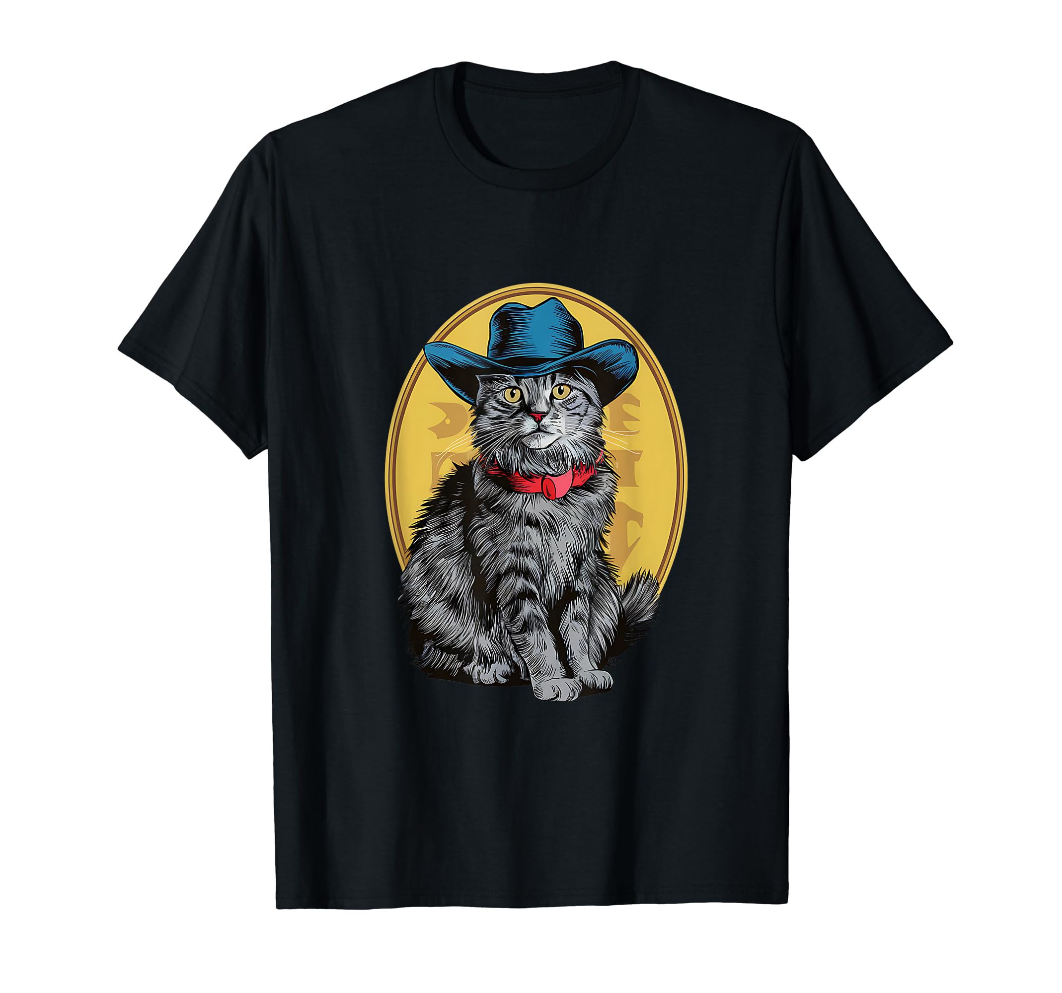 Cowboy Hat Pet Meowdy T-Shirt - Trendy Graphic Unisex - T-Shirt, Sweatshirt, Hoodie