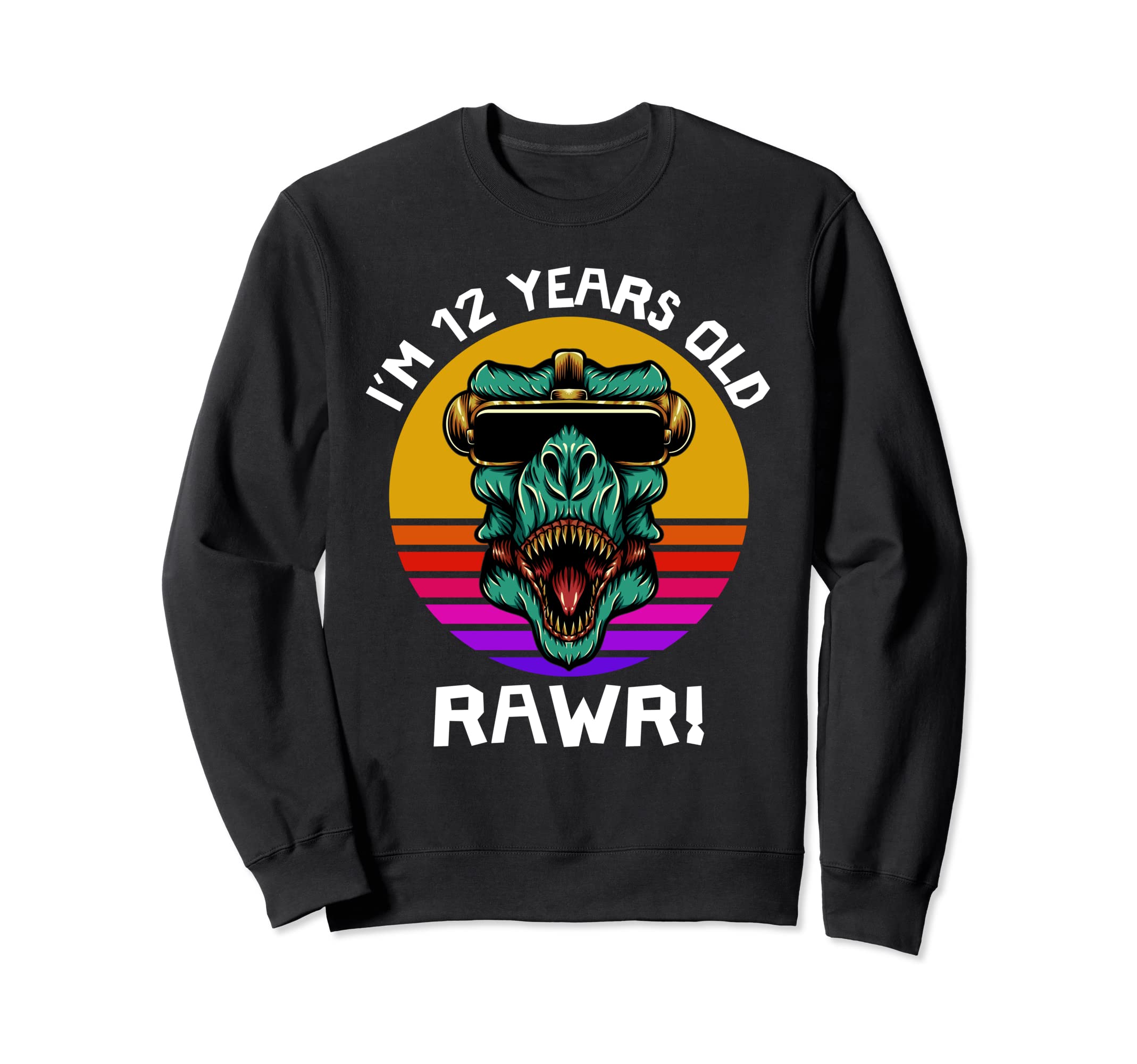 Im 12 Years Old Rawr Dinosaur Sweatshirt - Fun Novelty Design Unisex - T-Shirt, Sweatshirt, Hoodie