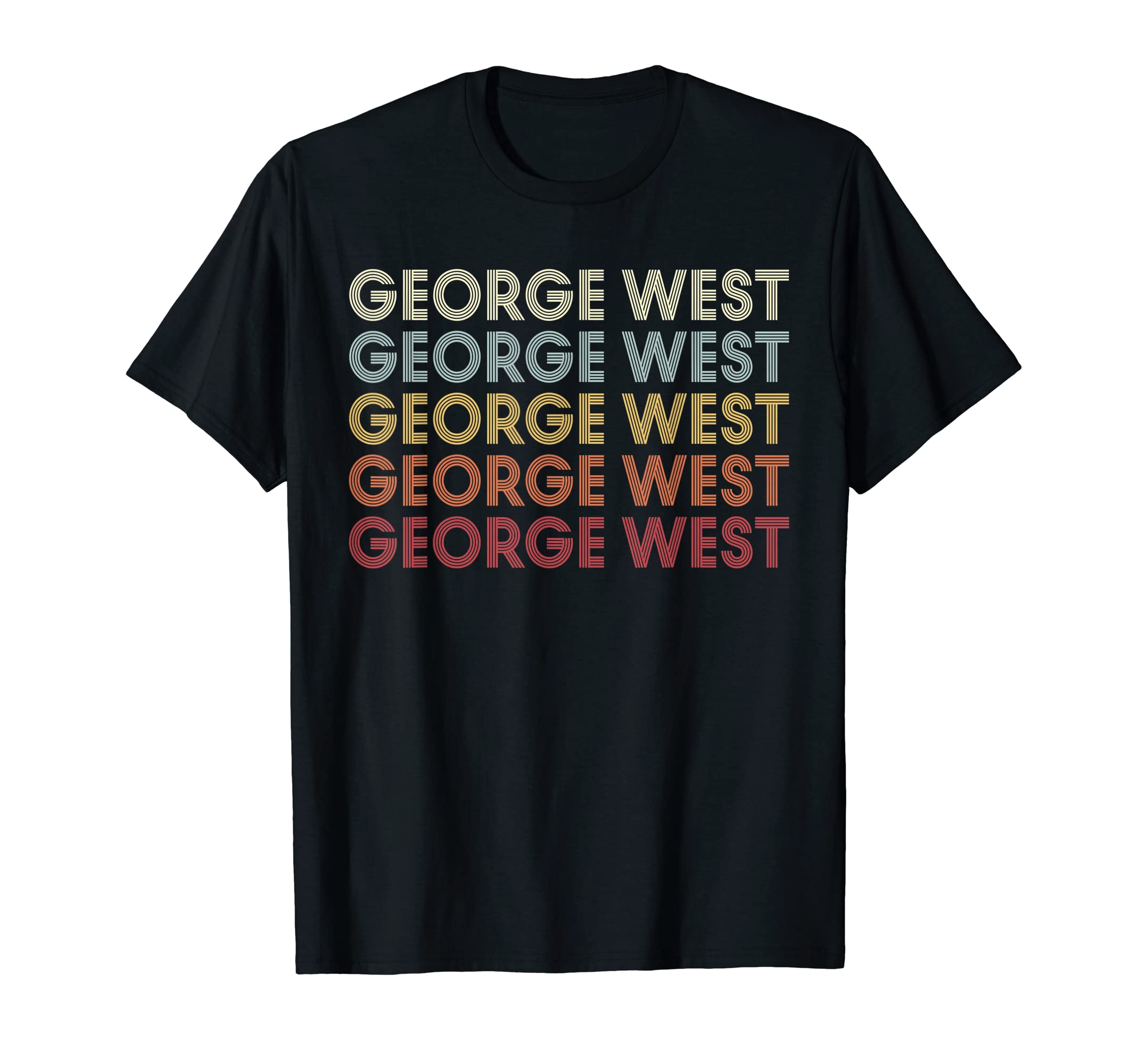 George West Texas George West Tx Text T-Shirt - Graphic Print for Adults - T-Shirt, Sweatshirt, Hoodie