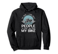 Heartbeat Motorcycle Motorcyclist Hoodie - Fun Novelty Design Men Women - T-Shirt, Sweatshirt, Hoodie