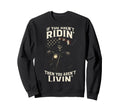 Ridin Skull Motorcycle Adventure Sweatshirt - Fun Novelty Design Unisex - T-Shirt, Sweatshirt, Hoodie