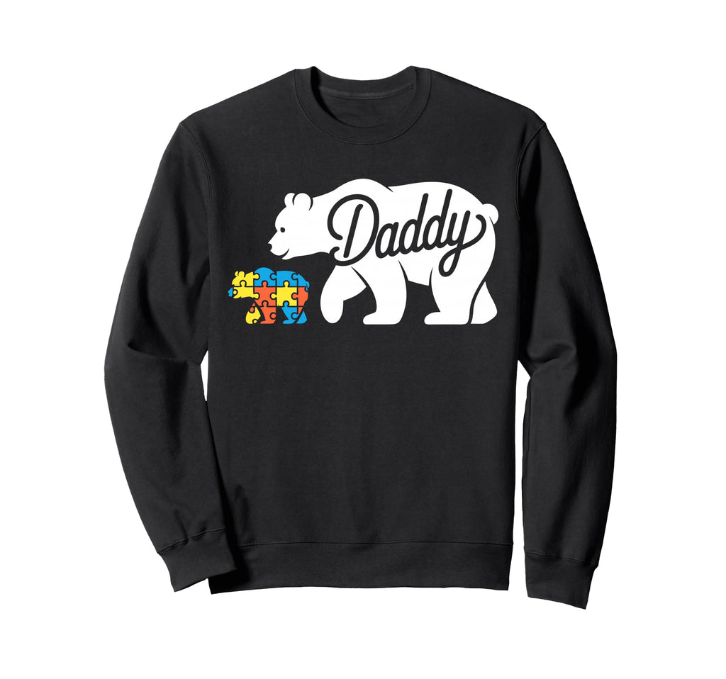 Daddy Autism Dad Autistic Child Father Sweatshirt - Minimalist Print Unisex - T-Shirt, Sweatshirt, Hoodie
