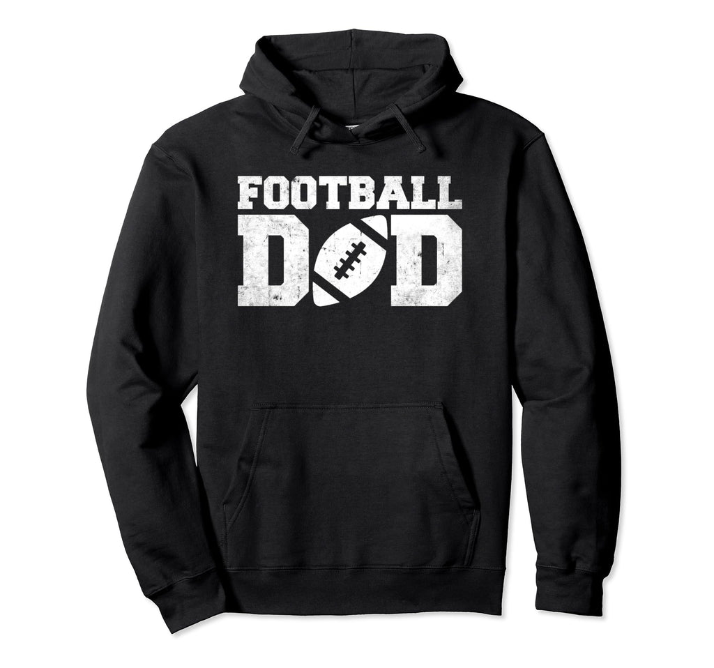 Distressed Football Dad Football Coach Hoodie - Custom Art Print Men Women - T-Shirt, Sweatshirt, Hoodie