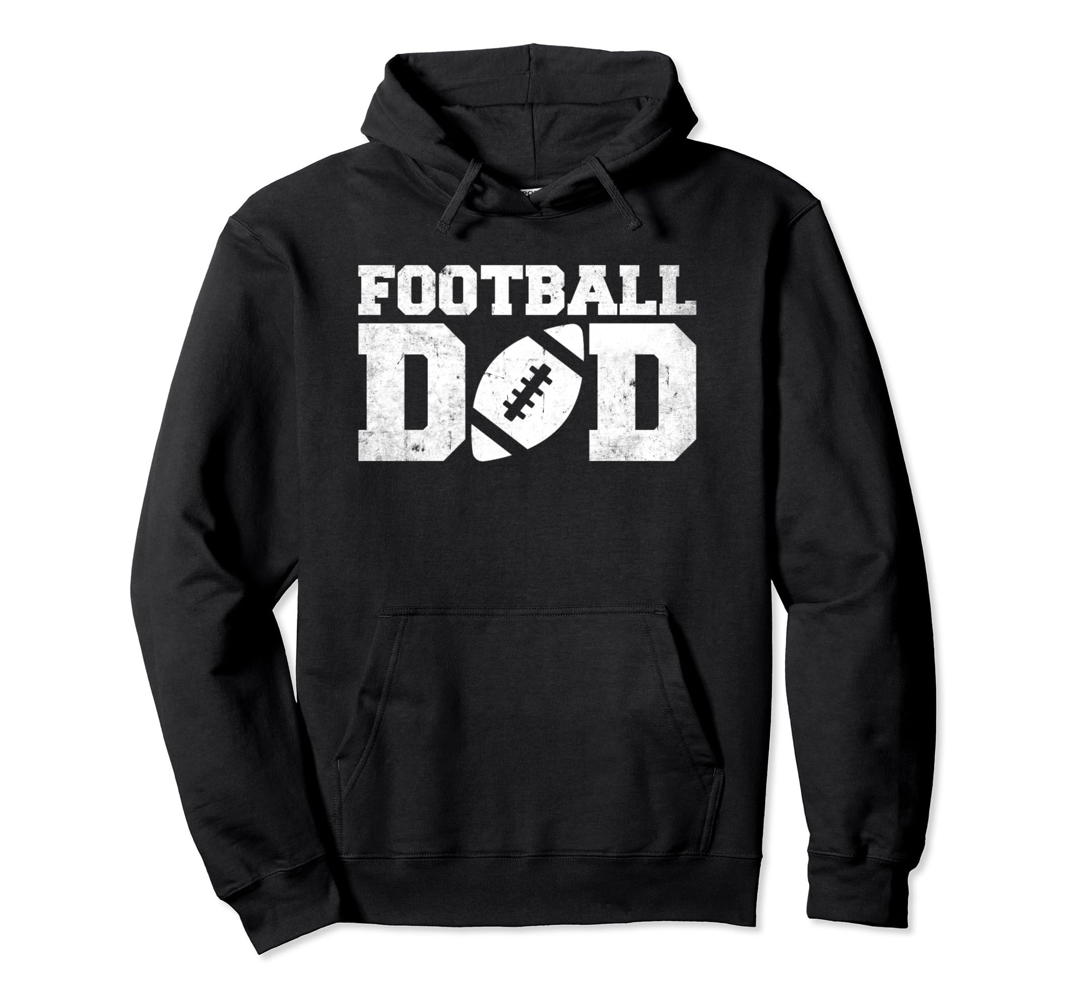 Distressed Football Dad Football Coach Hoodie - Custom Art Print Men Women - T-Shirt, Sweatshirt, Hoodie