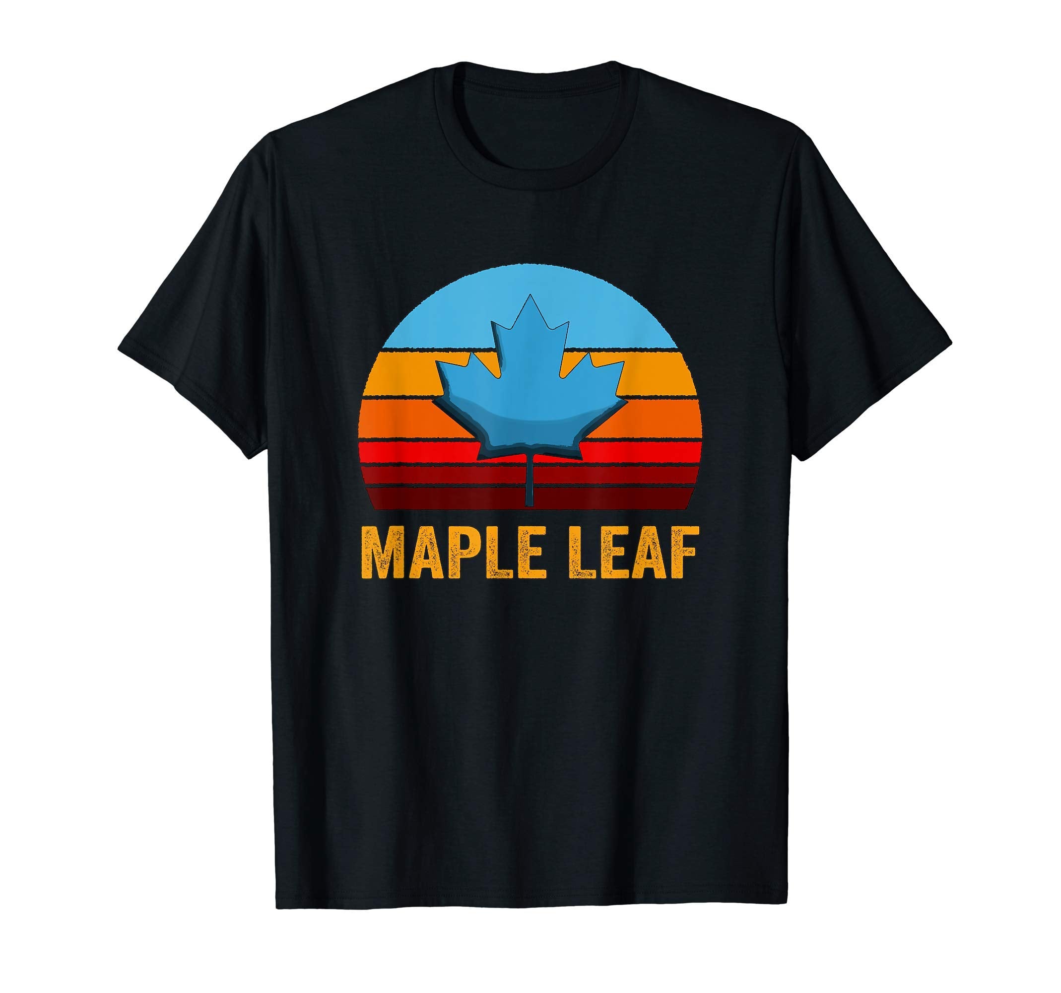 Sunset Maple Leaf T-Shirt - Novelty Apparel for Adults - T-Shirt, Sweatshirt, Hoodie