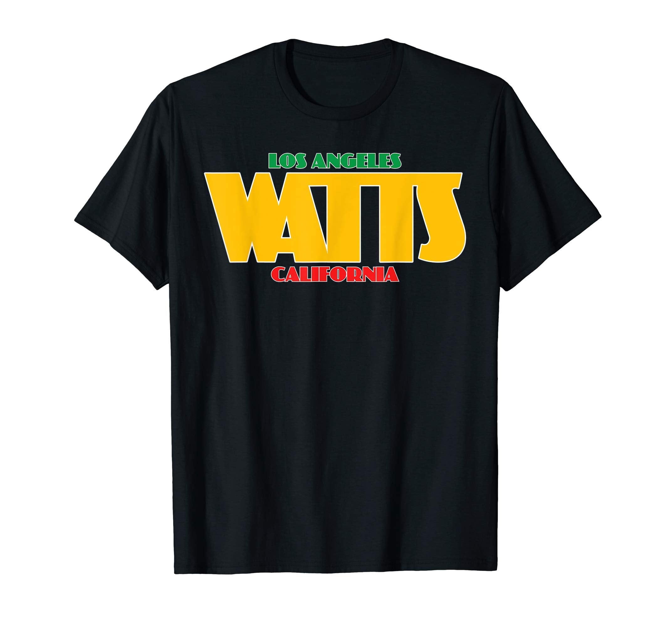 Los Angeles Watts California Usa T-Shirt - Minimalist Print Men Women - T-Shirt, Sweatshirt, Hoodie