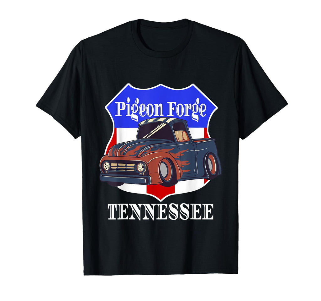 Pigeon Forge Tennessee Hot Rod Run Car T-Shirt - Novelty Apparel Men Women - T-Shirt, Sweatshirt, Hoodie