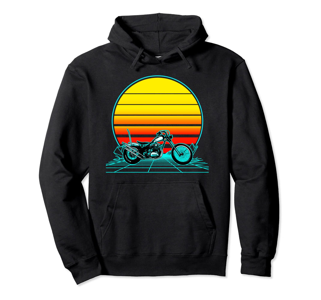 Sunset Chopper Hoodie - Casual Everyday Wear for Adults - T-Shirt, Sweatshirt, Hoodie
