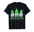 Gnome One Fights Alone Mental T-Shirt - Casual Everyday Wear Men Women - T-Shirt, Sweatshirt, Hoodie