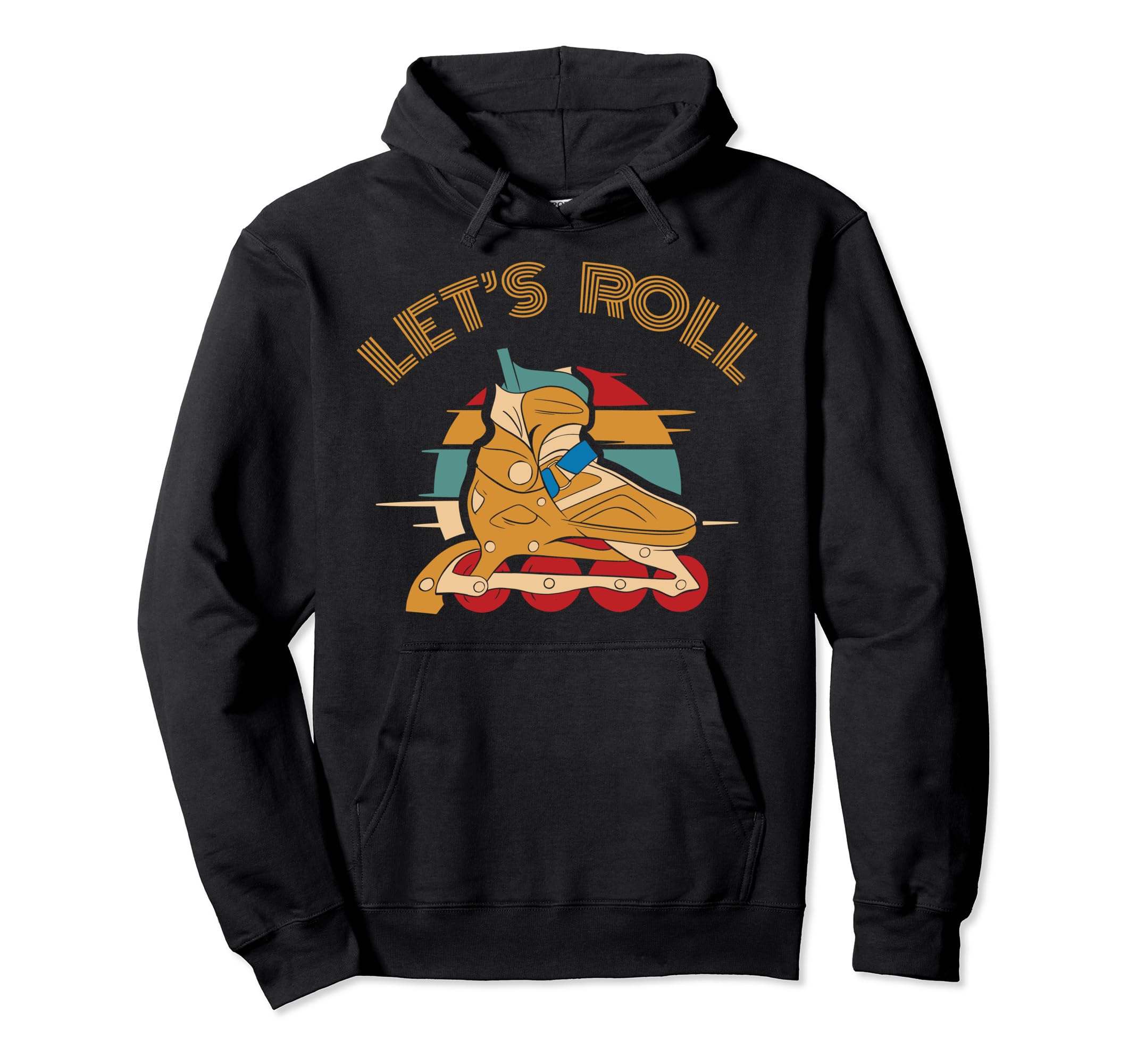 Inline Skating Skater Skate 70S Hoodie - Casual Everyday Wear for Adults - T-Shirt, Sweatshirt, Hoodie