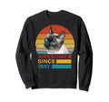 Siamese Cat 1997 Birthday Funny Cats Sweatshirt - Graphic Print Men Women - T-Shirt, Sweatshirt, Hoodie