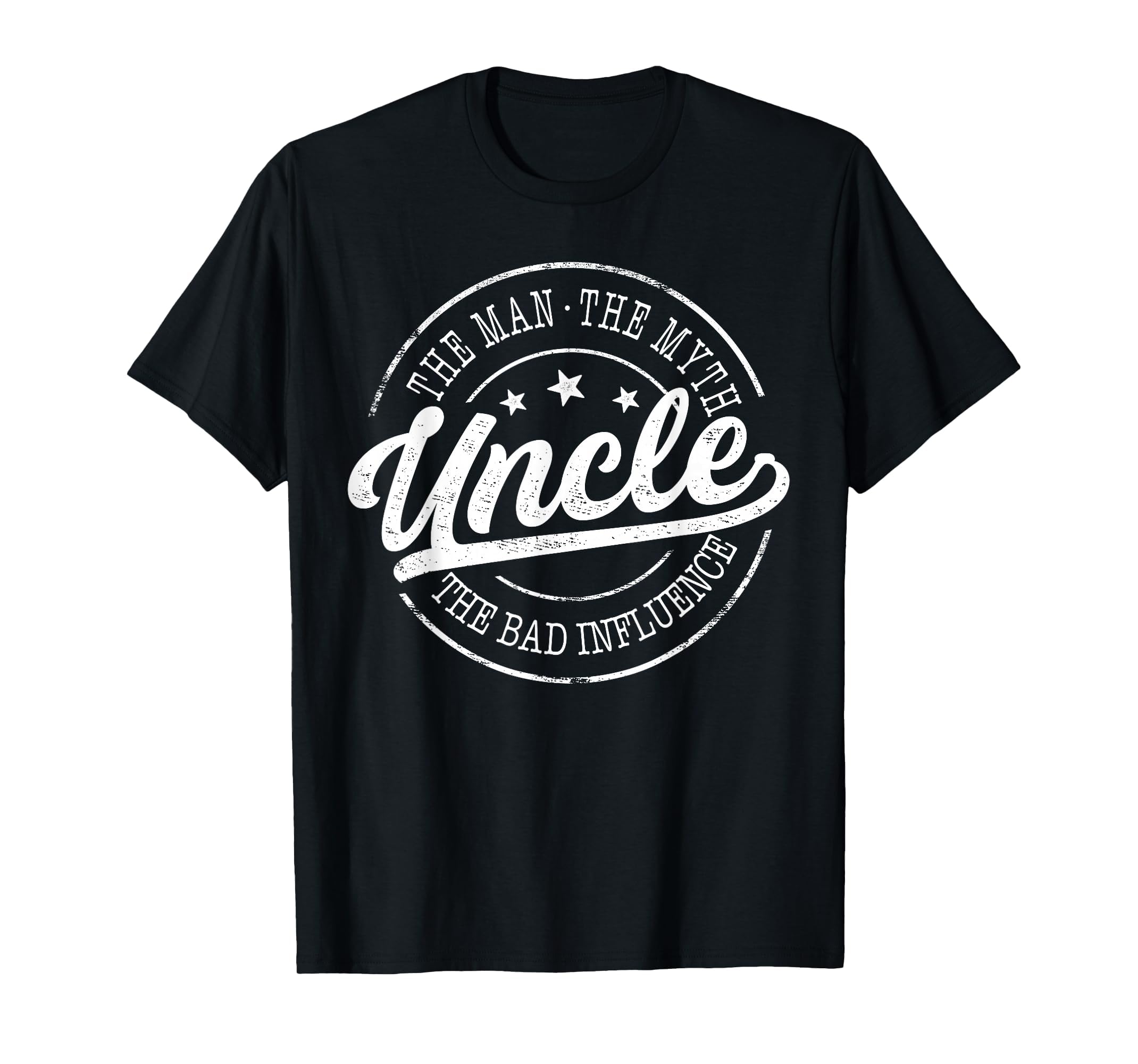 Uncle Myth Bad Influence Emblem T-Shirt - Graphic Print Men Women - T-Shirt, Sweatshirt, Hoodie