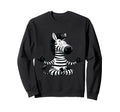 Meditation Zebra Yoga Pose Sweatshirt - Casual Everyday Wear for Adults - T-Shirt, Sweatshirt, Hoodie